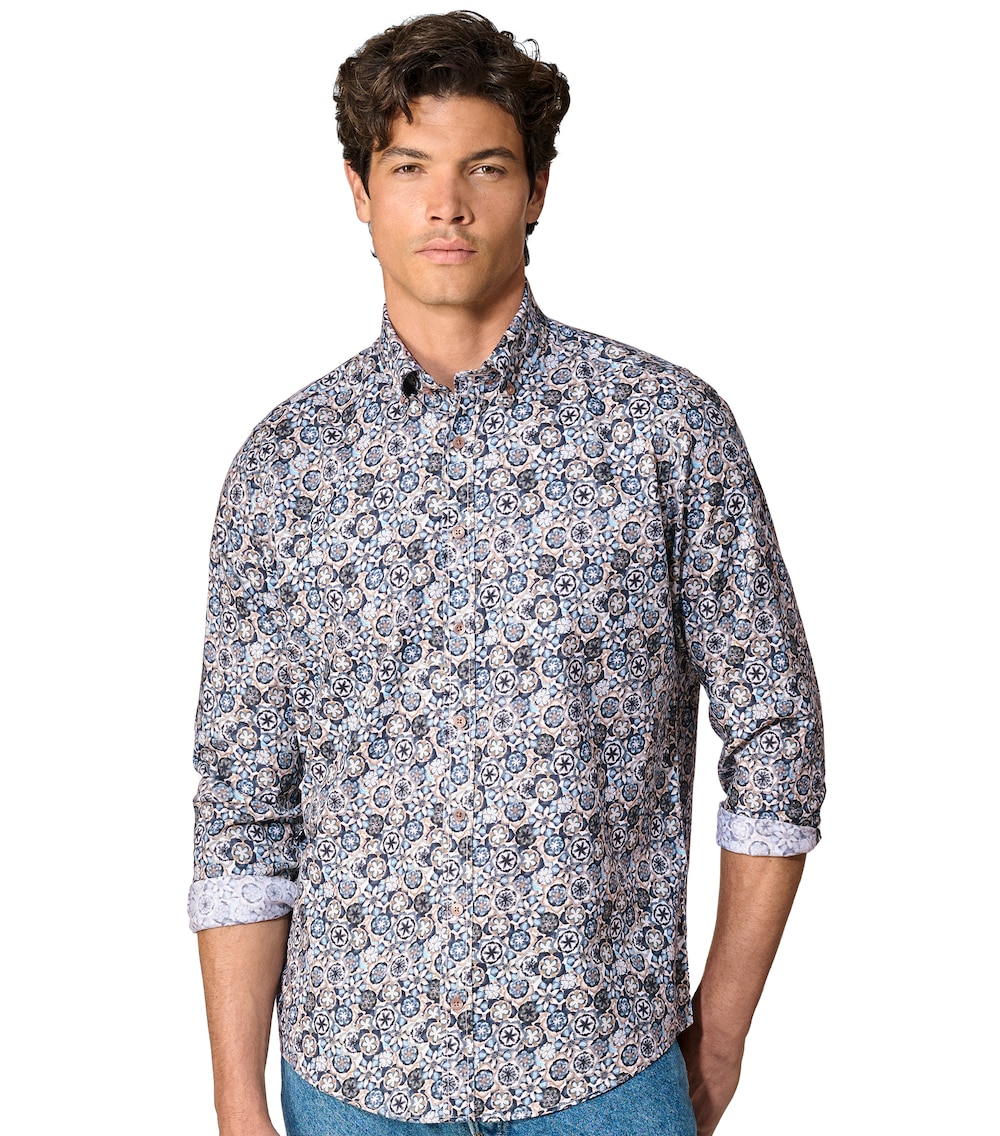 Freizeithemd Print Casual Fit