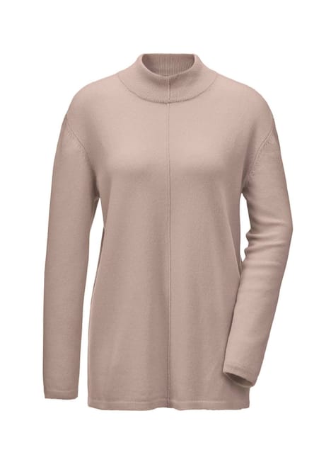 Weicher Kaschmirpullover mit Kragen