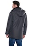 Herren Funktionsjacke mit abnehmbarer Kapuze , Schwarz