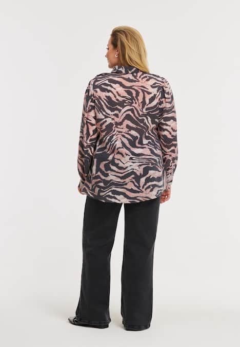 Bluse mit Druck