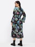 Maxikleid Maxikleid mit Blumendruck Langarm