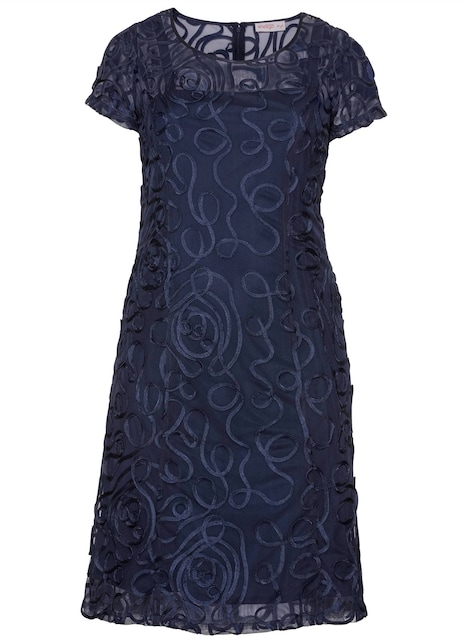 Spitzenkleid Kurzarm Uni
