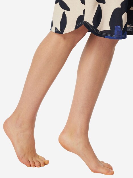 Schiesser Damen Nachthemd Comfort weiß,blau