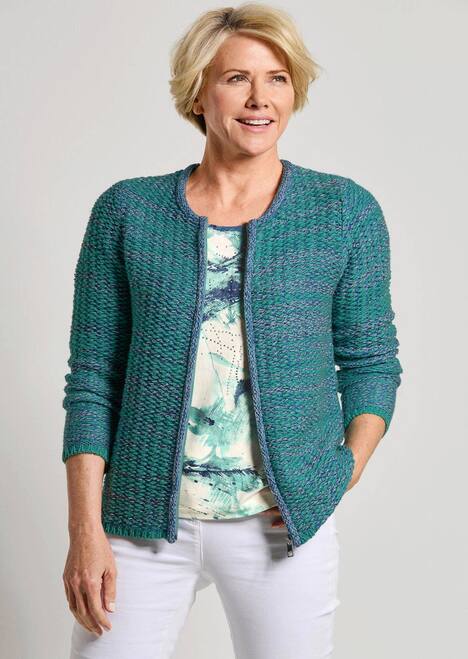 Strukturjacke mit Rollband