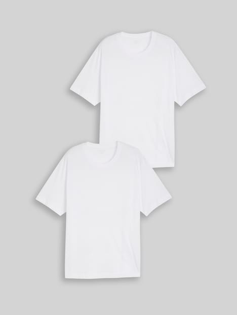 T-Shirts aus Baumwolle im 2er-Pack