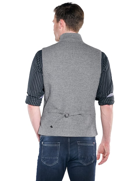 engbers Herren Weste , Silbergrau