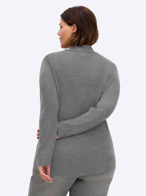 Pullover Langarm Jersey Meliert