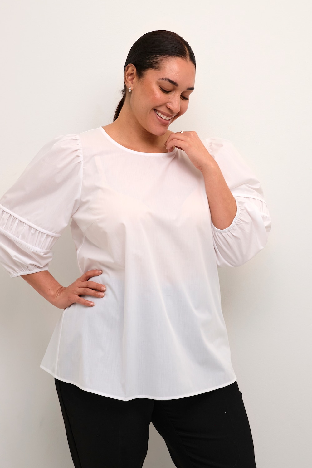 Langarm-Bluse Regular fit