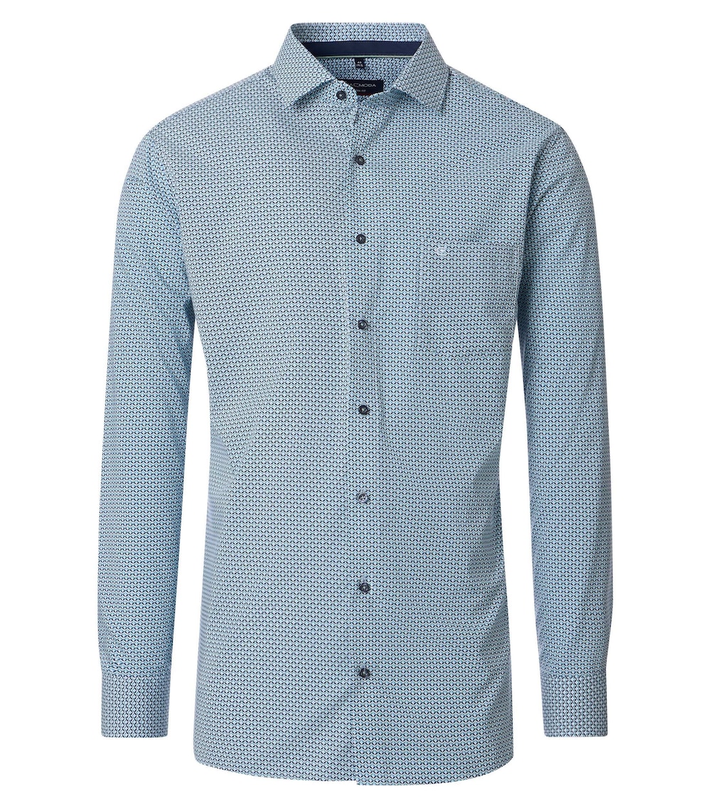 Businesshemd Print Modern Fit
