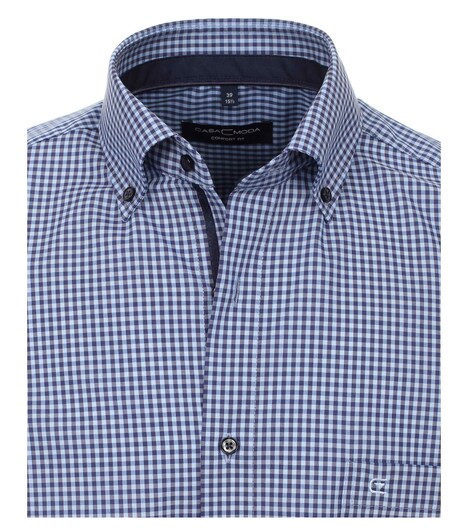 Businesshemd Kurzarm kariert Comfort Fit
