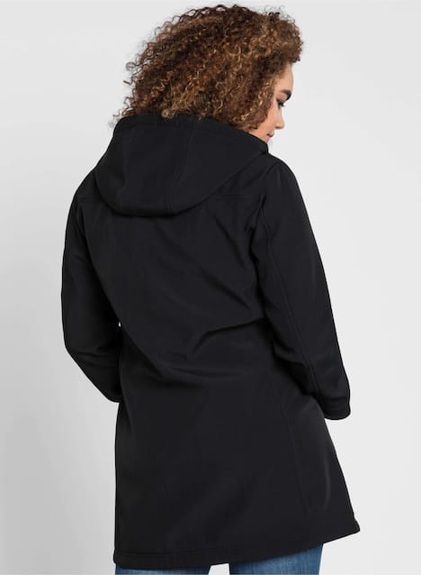 Softshelljacke Langarm Uni Mit Kapuze