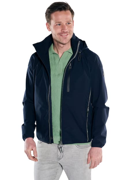 engbers Herren Sportive kurze Jacke mit Kapuze , Saphirblau