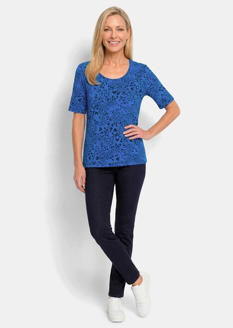 Viscose shirt in luipaardprint