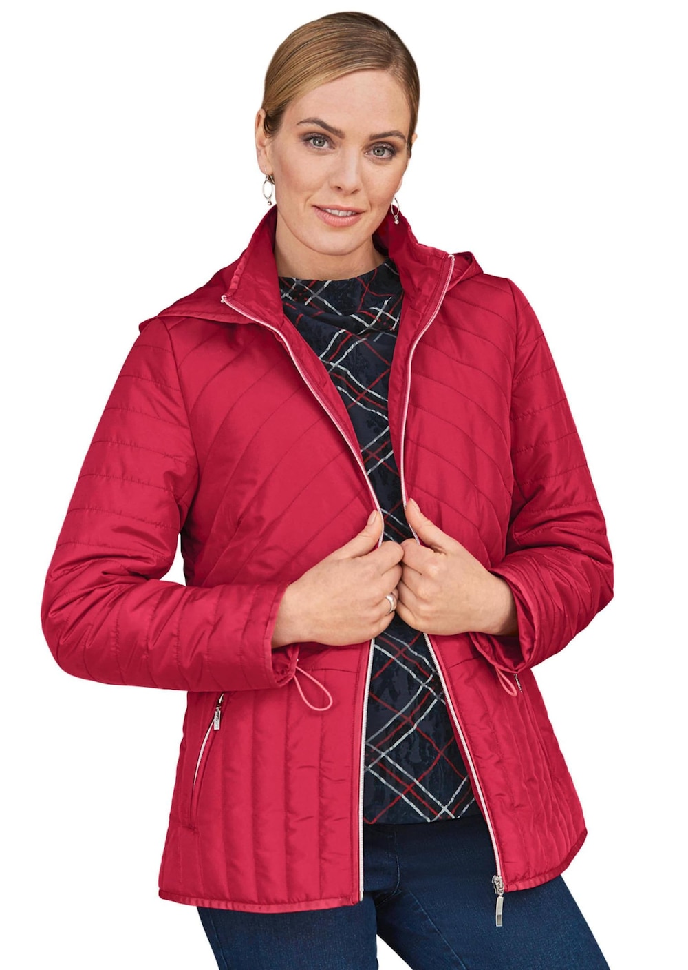 Figurfreundliche Steppjacke mit Kapuze