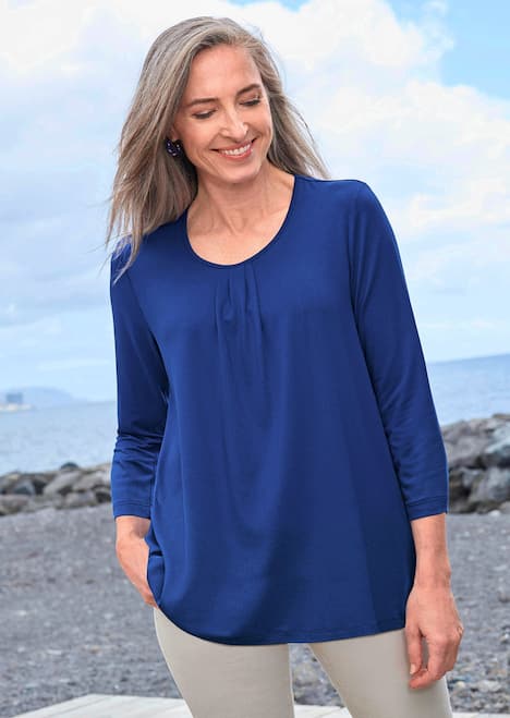 GOLDNER Shirt Elegant shirt van viscose-jersey