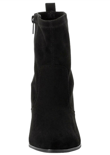 Stiefelette Stiefelette mit Blockabsatz Uni
