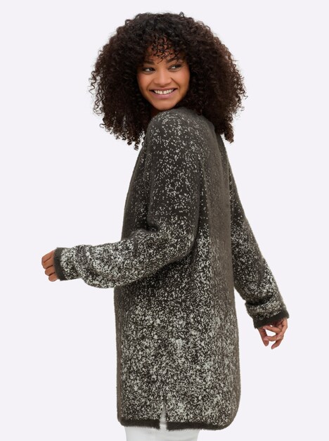 Pullover Langarm Jacquard Sonstiges Muster Ohne Kragen