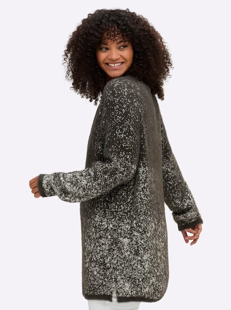 Pullover Langarm Jacquard Sonstiges Muster Ohne Kragen