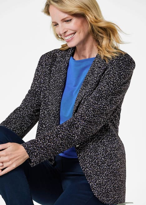 GOLDNER Blazer Blazer met veelkleurige all-over print