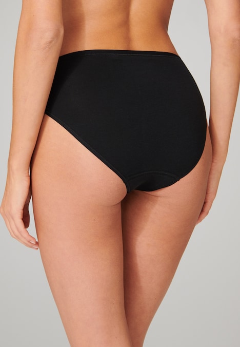 Schiesser Damen Slip 2-Pack 95/5 - 95/5 schwarz
