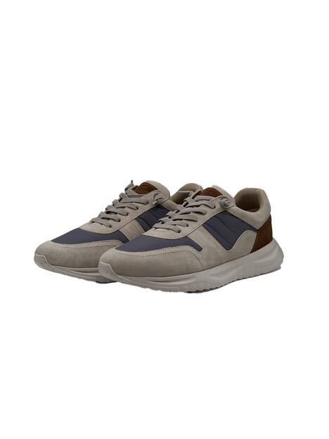 engbers Herren Sneaker aus Materialmix , Sand