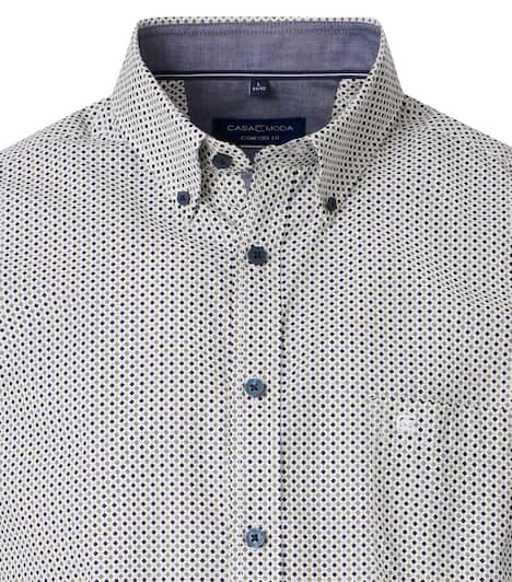Freizeithemd Kurzarm Print Comfort Fit