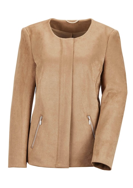 GOLDNER Imitatieleren jasje Expressief jasje van imitatieleer met superzachte textuur