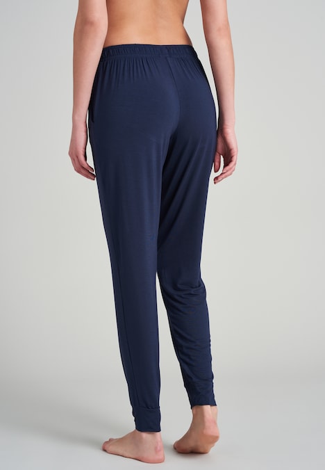 Schiesser Damen Hose Lang - blue - 48