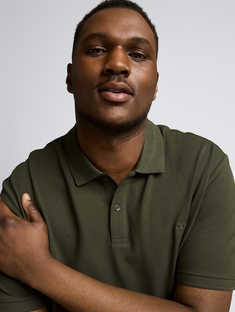 Piqué Poloshirt mit Logo-Stickerei