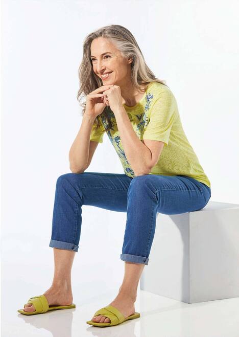 Shirt mit U-Boot-Ausschnitt