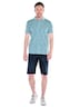 Herren Polo-Shirt meliert , Hellgruen