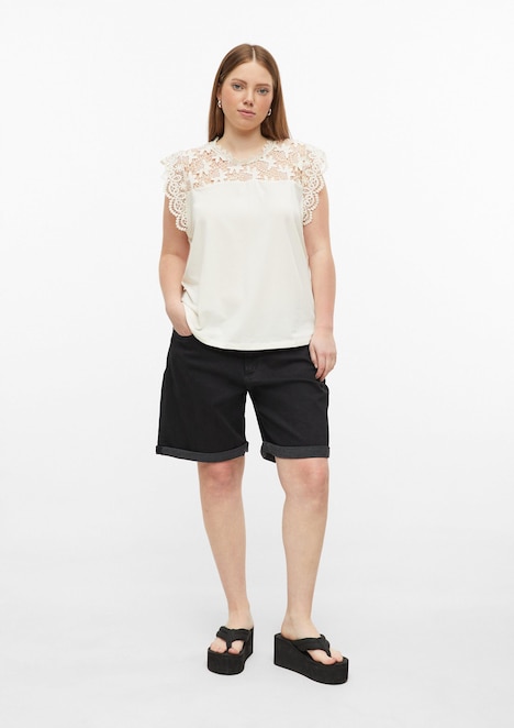 Top mit Spitze