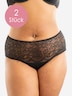 High-Panty-Set Lace Basic 2er Set