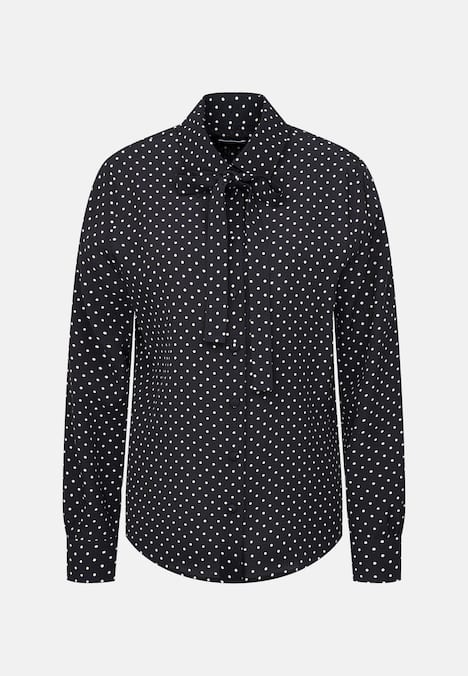 Damen Ausgestellte Bluse - Druck