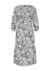 Viskosekleid mit floralem Muster