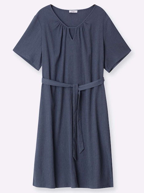 Kleid Kurzarm Ohne Kragen