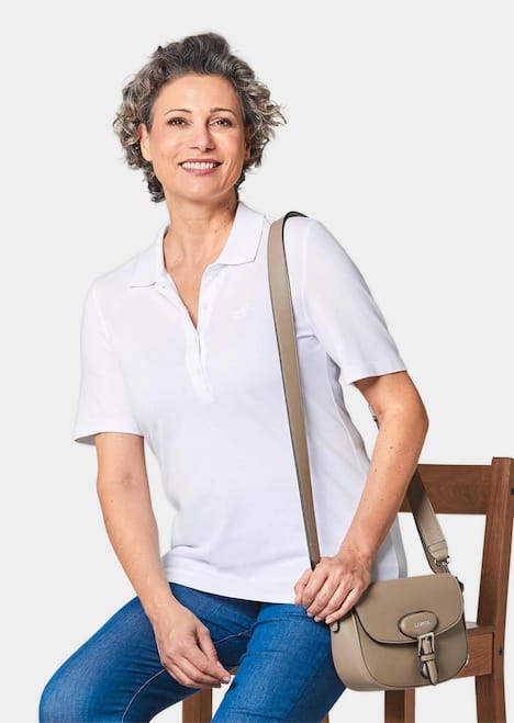 Poloshirt in hochwertigem Pikee