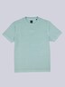 Herren Rundhals T-Shirt , Mittelblau