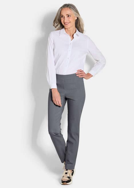 GOLDNER Broek LOUISA Bengaline broek LOUISA in denimlook
