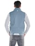 Herren Wattierte Performance-Weste , Mittelblau