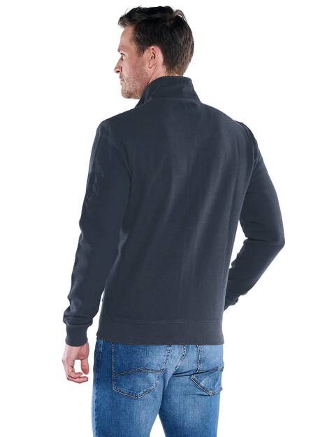 engbers Herren Sweatjacke Stehbund , Saphirblau