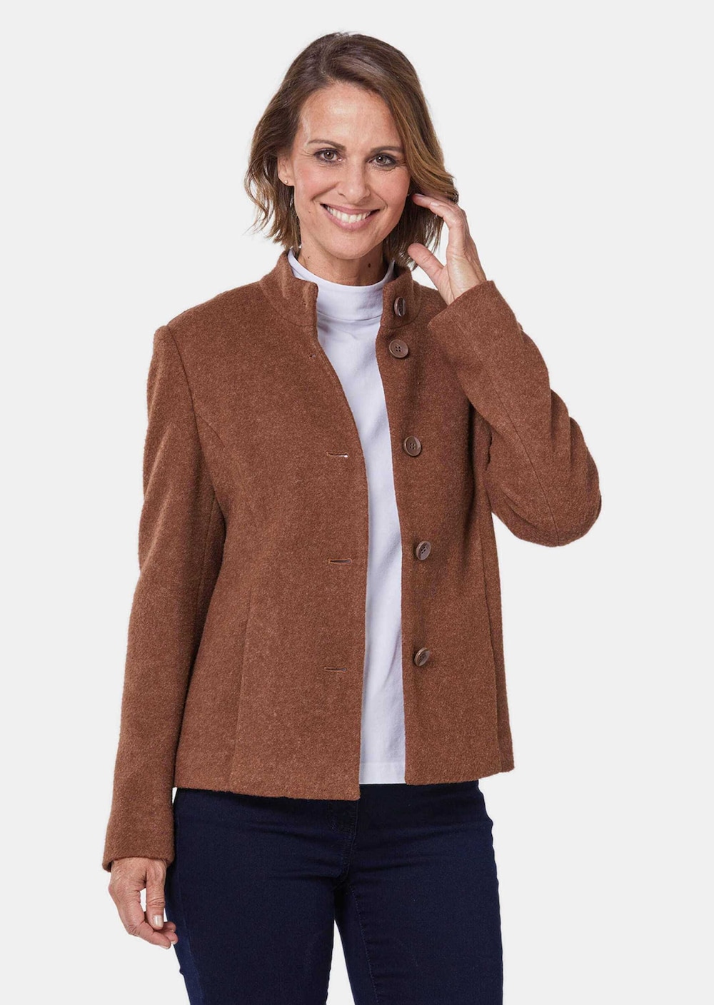 Blazer mit raffinierter Kragenlösung