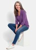 Elegantes Basic-Shirt mit V-Ausschnitt