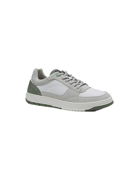 engbers Herren Sneaker aus Leder , Naturweiss