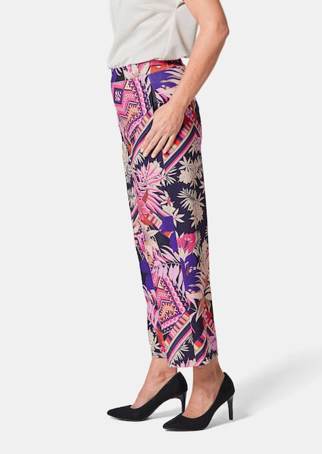 GOLDNER Culotte VERA Comfortabel elastische culotte VERA met print