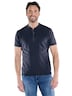 engbers Herren Henley-Shirt regular , Saphirblau