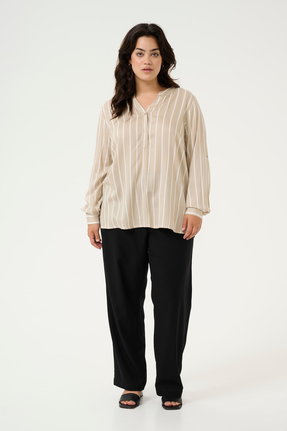Langarm-Bluse Regular fit