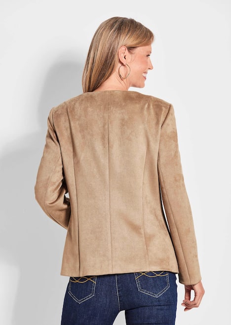 GOLDNER Imitatieleren jasje Expressief jasje van imitatieleer met superzachte textuur