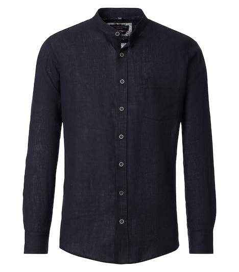 Leinenhemd uni Casual Fit