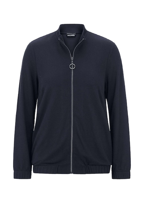 Jerseyjacke mit Ottomanstruktur